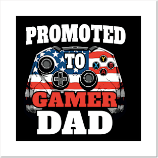 Promoted to Gamer Dad: American Flag Controller Posters and Art